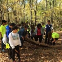 <p>Students moved trees and helped clean up the Reservation.</p>