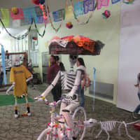 <p>This bicycle-riding ghost was part of last year&#x27;s Day of the Dead exhibit. </p>