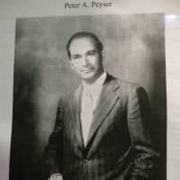 <p>The cover of the funeral service program for the late Peter A. Peyser of Irvington.</p>