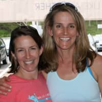 <p>Deb Povinelli, left, and Megan Searfoss are the owners of Ridgefield Running Company, which holds its grand opening this weekend. </p>
