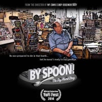 <p>The movie flier for &quot;By Spoon! The Jay Meisel Story.&quot;</p>