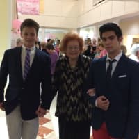 <p>The Oct. 14 Pretty in Pink fundraiser and fashion show featured Darien High School students serving as escorts for  Atria Darien Assisted Living residents.</p>