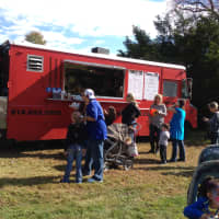 <p>The Dobbs Dawg House of Dobbs Ferry fed customers from their hot dog truck</p>