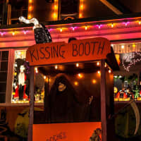<p>This year&#x27;s theme at the Frankmano/Battaglia home is &#x27;Kissing Booth.&#x27;</p>