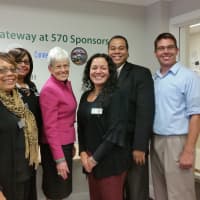 <p>Lt. Gov. Nancy Wyman and the Bridgeport Neighborhood Trust staff.</p>