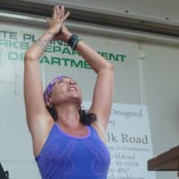 <p>Gwen Lawrence of White Plains has done yoga instruction for the New York Giants, Yankees and Knicks.</p>