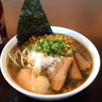 <p>Tonkotsu Ramen with Chashu, daikon, sous-vide egg at Moon Rabbit Noodle Bar.</p>