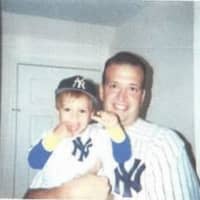 <p>Rich Ciacci and his young son, who is now 16 years old.</p>