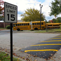 <p>Speed bumps were added on the John Jay High School campus to increase safety. </p>