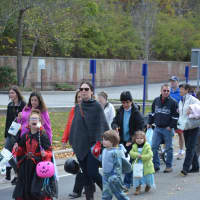 <p>Marchers in the 18th annual Halloween parade in Somers.</p>