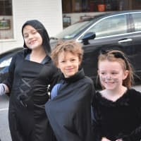 <p>Katonah kids India Roberts (left), Eli Klagsbrun (center) and Katie O&#x27;Donnell (right).</p>