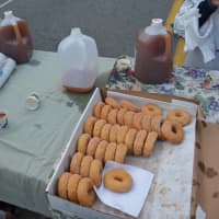 <p>Cider and donuts were served following Katonah&#x27;s Halloween parade.</p>