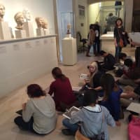 <p>Teens from Clay Art Center&#x27;s Around the World in Clay class visit the Metropolitan Museum of Art. </p>