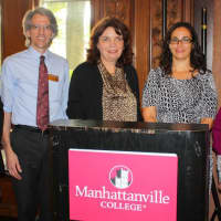 <p>Maria Imperial, White Plains and Central Westchester YWCA; Terry Kirchner, Westchester Library System; Catherine Marsh, Westchester Community Foundation; and Joanna Straub, Nonprofit Westchester; with program director Rhonna Goodman.</p>