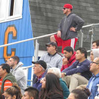 <p>Fans packed the stands at Purchase College&#x27;s field. </p>