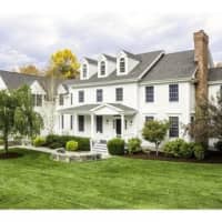 <p>This house at 56 Dann Farm Road in Pound Ridge is open for viewing on Sunday.</p>