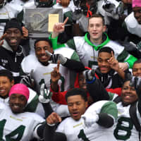 <p>The celebration is on as Woodlands holds on to beat Rye Neck in the Section 1 Class C football final.</p>