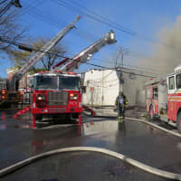 <p>Mount Vernon firefighters got an assist from FDNY crews on Monday.</p>