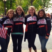 <p>Norwalk&#x27;s Amanda Glendinning, second from right, finished Sunday&#x27;s New York City Marathon and run for the Multiple Myeloma Research Foundation.</p>