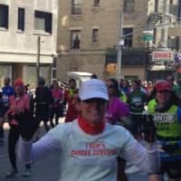 <p>Jenn Lewis of Wilton runs in Sunday&#x27;s TCS New York City Marathon.</p>
