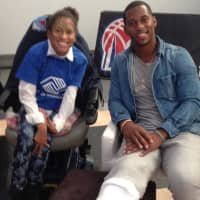<p>Victor Cruz welcomed several members of the Mount Vernon Boys and Girls Club at his fundraiser last week.</p>