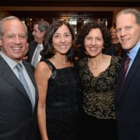 <p>Nancy and Chuck Clarvit, Dr. Randy Stevens and David Henkoff, all of Scarsdale.</p>