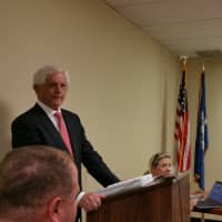 <p>Penfield Building Committee Chair James Bradley outlines the lengthy process that began in December 2013, and makes final recommendation for Penfield project to the Board of Selectmen on Wed. Nov. 5.</p>