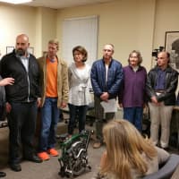 <p>Nine new members of Fairfield&#x27;s Bicycle and Pedestrian Committee pose with the Board of Selectmen at the Nov. 5 meeting.</p>