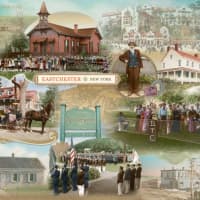 <p>Eastchester history is well served in this mural that now hangs on the walls of Wells Fargo. </p>