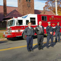 <p>Fairfield&#x27;s Fire Department joins in the Veterans Day event. </p>