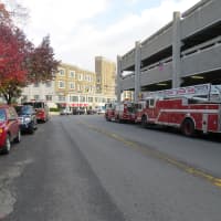 <p>Fire trucks lined the streets of Mount Vernon as the department celebrated one of its own.</p>