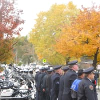 <p>Officers lined the street and there was a police motorcycle escort to St. Mary&#x27;s Cemetery. Andrew&#x27;s father is a police officer in North Castle.</p>