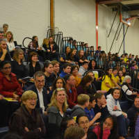 <p>A large crowd turns out for the 5th Annual Spelling Bee at Horace Greeley High School in Chappaqua.</p>