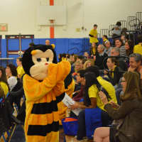<p>Costumed bees were out and about at Horace Greeley High School&#x27;s spelling bee.</p>