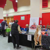<p>There was a wide range of vendors at the Westchester County Center for the cat show. </p>
