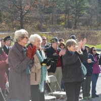 <p>Applause is given at the Croton Falls firehouse groundbreaking.</p>