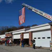 <p>An old garage in Croton Falls (pictured) will be converted into a new firehouse.</p>