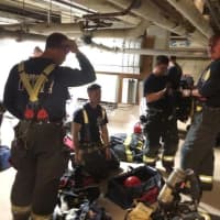 <p>Fairfield Fire Department D Shift taking up from Confined Space entry.</p>