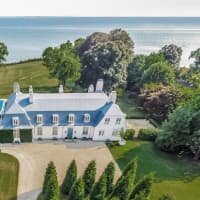 <p>1131 Sasco Hill Road, Fairfield, CT listed with KMS Partners embraced by 450&#x27; of Long Island Sound waterfront</p>