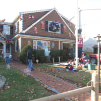 <p>Another angle of the Christmas holiday decorations at the corner of Parsons Street and Oakland Avenue in Harrison.</p>