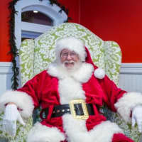 <p>Santa Claus sends holiday greetings to visitors young and old.</p>