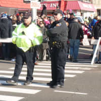 <p>Stamford Police provide security to ensure everything went smoothly at the parade.</p>