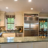 <p>The guest house at 1 Hubbell Lane in Fairfield has a luxurious kitchen</p>