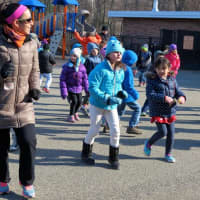 <p>Todd Elementary School students and faculty promote health by participating in the Turkey Tango. </p>