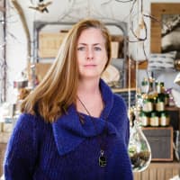 <p>Erin Hinchey at Domestic Dry Goods Company, where everything in the store is made in the U.S.</p>