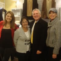 <p>Eliza Ungemack and Connie Brown of Connie B&#x27;s on Washington Street with Mayor Harry Rilling and Elizabeth Stocker as the Norwalk officials promote local shopping on Small Business Saturday.</p>