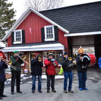 <p>Live music at Hickory &amp; Tweed is performed during the annual Frosty Day celebration in Armonk on Saturday.</p>