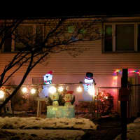 <p>Some homes along Lakeshore Drive in Lake Carmel are set up for the holidays.</p>