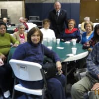 <p>Raffle winners with Supervisor Anthony Colavita at the Tuckahoe and Eastchester Senior Centers.</p>