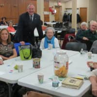 <p>Raffle winners with Supervisor Anthony Colavita at the Tuckahoe and Eastchester Senior Centers.</p>